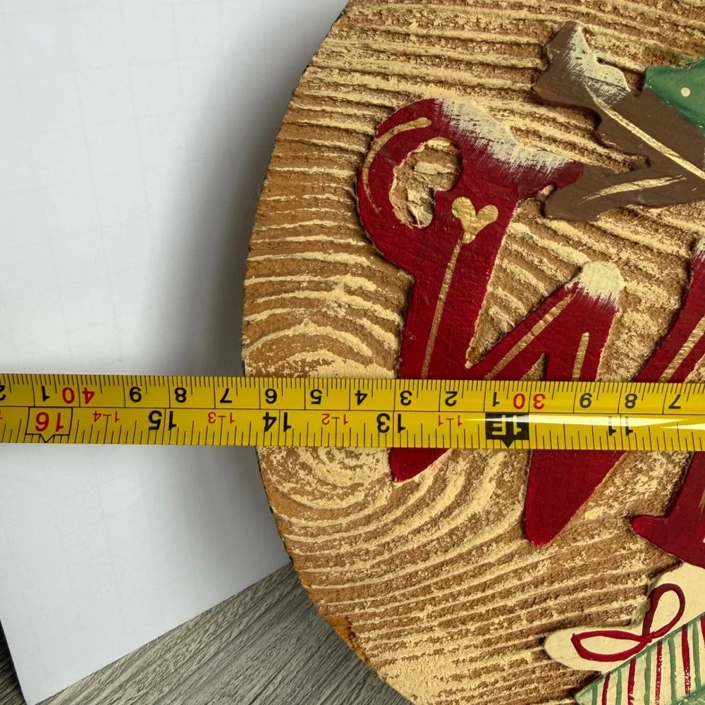 Wendy's Folk Art Snowman Welcome Sign Wood Plaque JDI Inc Christmas Decor 15in
